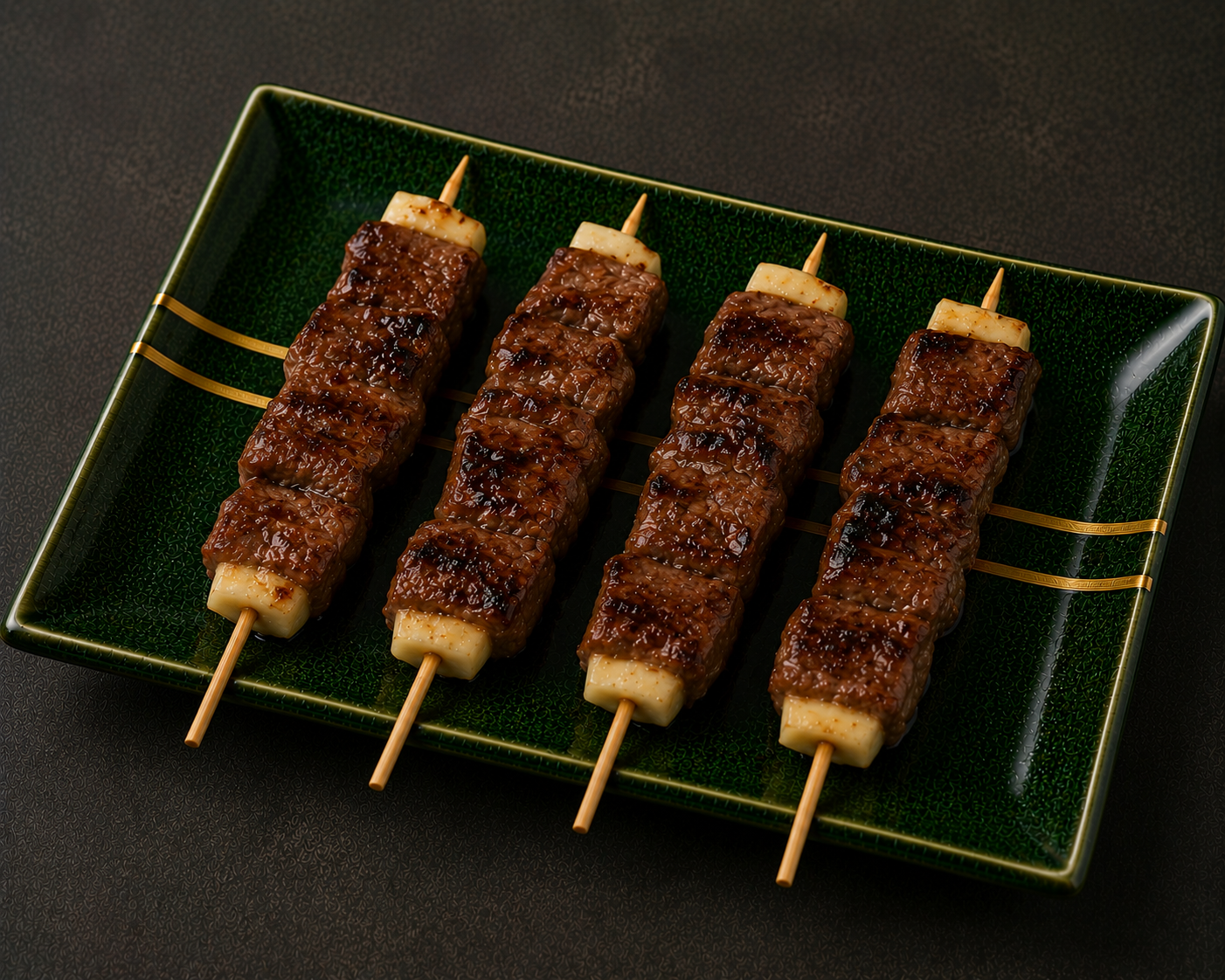 Brochettes bœuf  fromage (2 pièces)