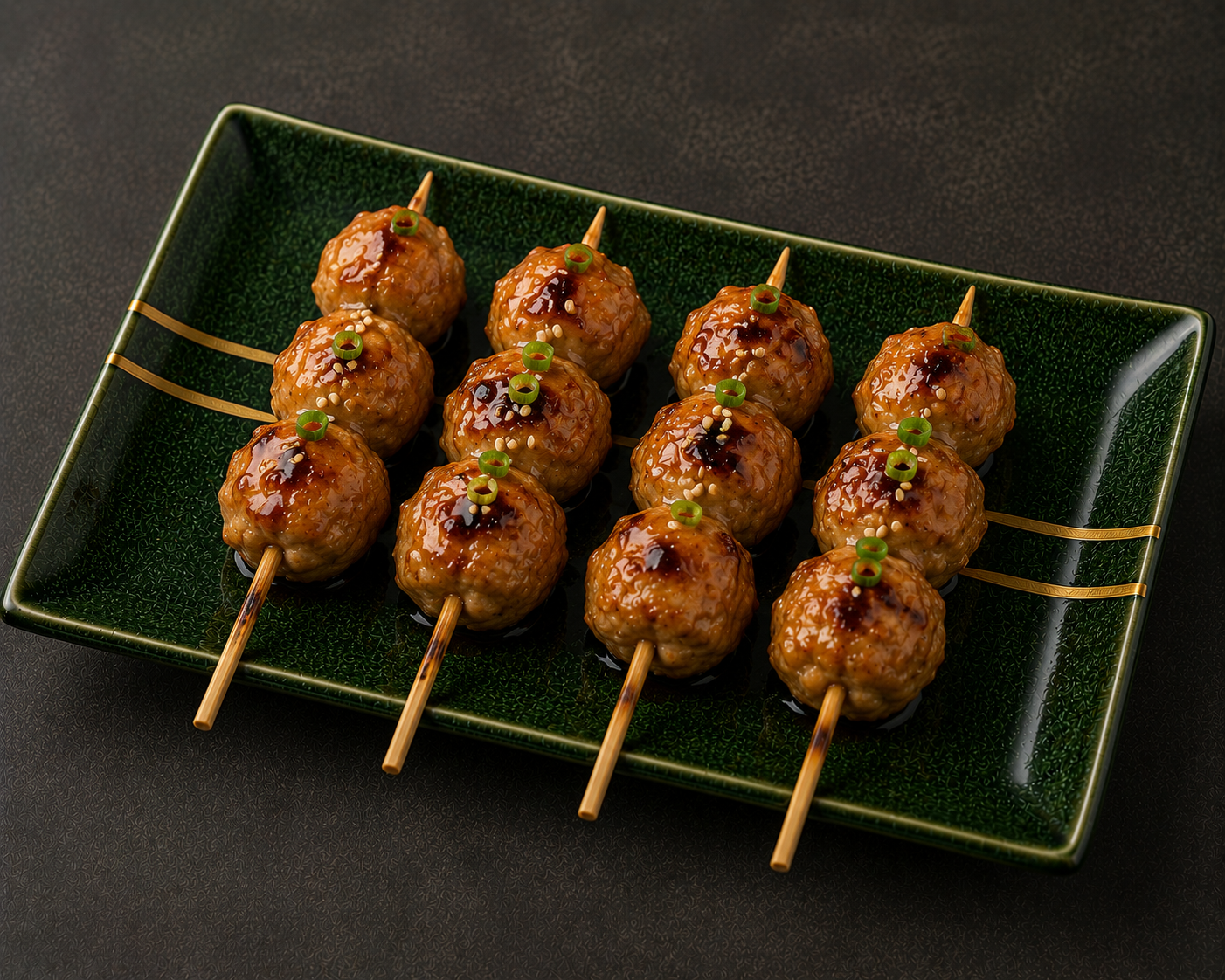 Brochettes boulettes de poulet (2 pièces)